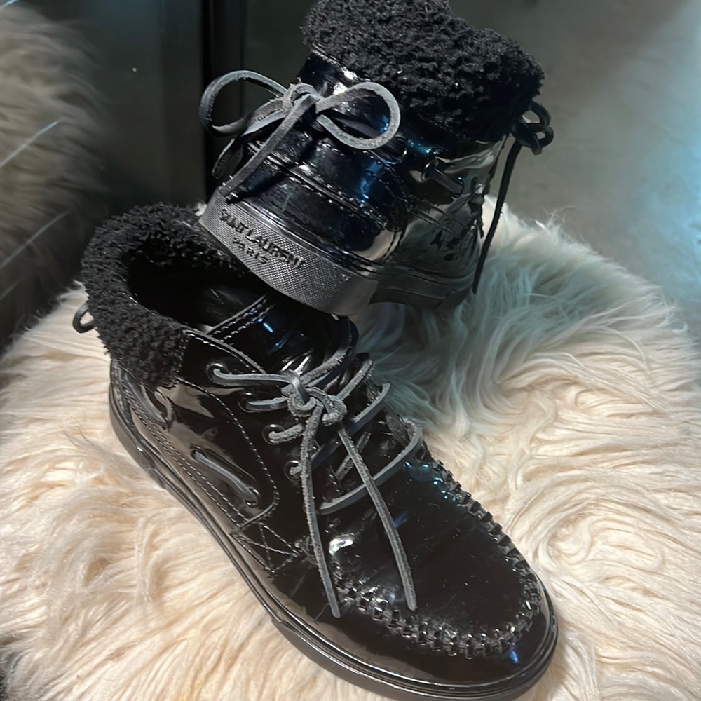 Black YSL shoes